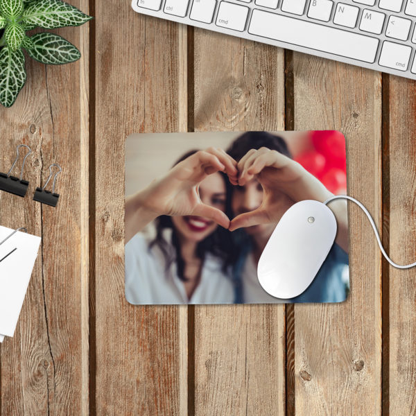 Personalised Photo Office Mousemat Valentines