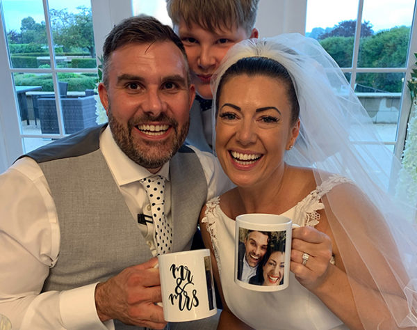 Mr & Mrs photo mugs wedding gifts from Jessops